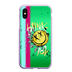 Чехол iPhone XS Max матовый Blink 182, цвет: 3D-сиреневый