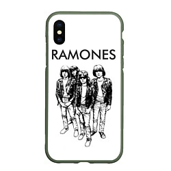 Чехол iPhone XS Max матовый Ramones Party
