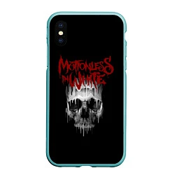 Чехол iPhone XS Max матовый MIW Skull, цвет: 3D-мятный