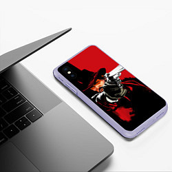 Чехол iPhone XS Max матовый Red Dead Redemption, цвет: 3D-светло-сиреневый — фото 2