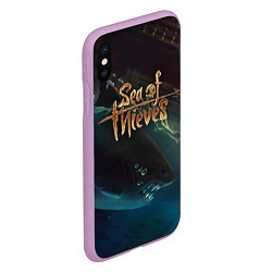 Чехол iPhone XS Max матовый Sea of thieves, цвет: 3D-сиреневый — фото 2