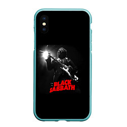 Чехол iPhone XS Max матовый Black Sabbath, цвет: 3D-мятный
