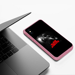 Чехол iPhone XS Max матовый Black Sabbath, цвет: 3D-малиновый — фото 2