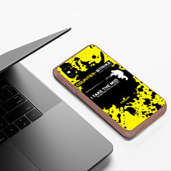 Чехол iPhone XS Max матовый Counter-Strike: Go Mid, цвет: 3D-коричневый — фото 2
