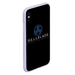 Чехол iPhone XS Max матовый HellBlade, цвет: 3D-светло-сиреневый — фото 2