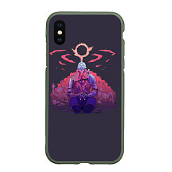 Чехол iPhone XS Max матовый Anri Of Astora, цвет: 3D-темно-зеленый