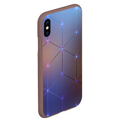 Чехол iPhone XS Max матовый НЕЙРОННАЯ СЕТЬ NEURAL NETWORK, цвет: 3D-коричневый — фото 2