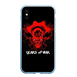 Чехол iPhone XS Max матовый Gears of War: Red Skull