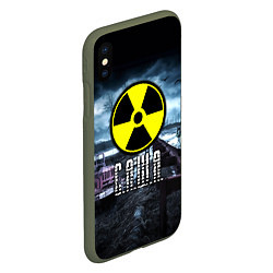 Чехол iPhone XS Max матовый S.T.A.L.K.E.R: Саша, цвет: 3D-темно-зеленый — фото 2