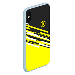 Чехол iPhone XS Max матовый Borussia FC: Sport Line 2018, цвет: 3D-голубой — фото 2