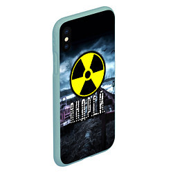 Чехол iPhone XS Max матовый S.T.A.L.K.E.R: Андрей, цвет: 3D-мятный — фото 2