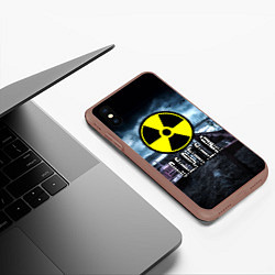 Чехол iPhone XS Max матовый S.T.A.L.K.E.R: Сергей, цвет: 3D-коричневый — фото 2