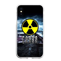 Чехол iPhone XS Max матовый S.T.A.L.K.E.R: Слава, цвет: 3D-белый