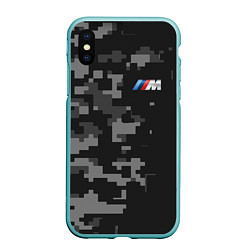 Чехол iPhone XS Max матовый BMW БМВ, цвет: 3D-мятный