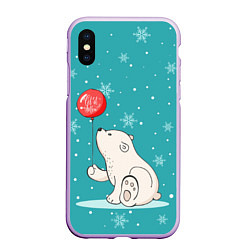 Чехол iPhone XS Max матовый Cold Bear