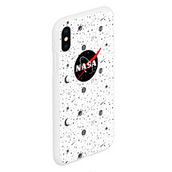 Чехол iPhone XS Max матовый NASA: Moonlight, цвет: 3D-белый — фото 2