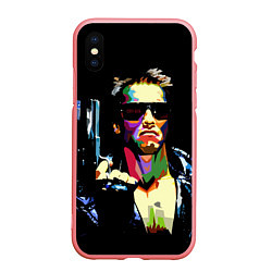 Чехол iPhone XS Max матовый Terminator Art