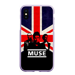 Чехол iPhone XS Max матовый Muse UK, цвет: 3D-светло-сиреневый