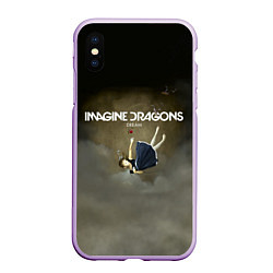 Чехол iPhone XS Max матовый Imagine Dragons: Dream, цвет: 3D-сиреневый