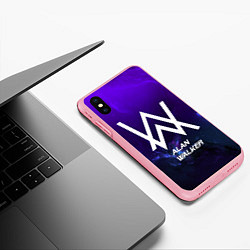 Чехол iPhone XS Max матовый Alan Walker: Space Collection, цвет: 3D-баблгам — фото 2