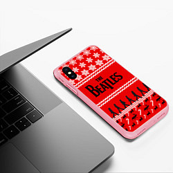 Чехол iPhone XS Max матовый The Beatles: New Year, цвет: 3D-баблгам — фото 2