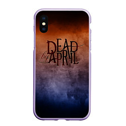 Чехол iPhone XS Max матовый Dead by April, цвет: 3D-светло-сиреневый