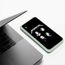 Чехол iPhone XS Max матовый Литература, цвет: 3D-салатовый — фото 2