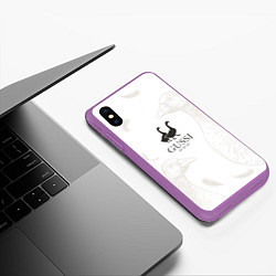 Чехол iPhone XS Max матовый GUSSI Ga-Ga-Ga, цвет: 3D-фиолетовый — фото 2