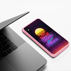 Чехол iPhone XS Max матовый New Retro Wave, цвет: 3D-баблгам — фото 2