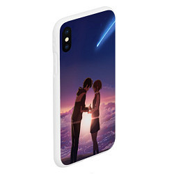 Чехол iPhone XS Max матовый Your Name, цвет: 3D-белый — фото 2