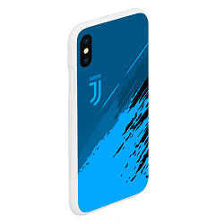 Чехол iPhone XS Max матовый FC Juventus: Blue Original, цвет: 3D-белый — фото 2