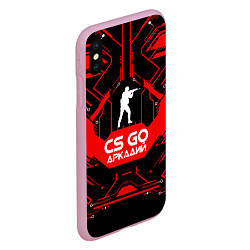 Чехол iPhone XS Max матовый CS:GO - Аркадий, цвет: 3D-розовый — фото 2