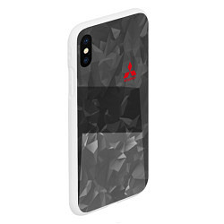 Чехол iPhone XS Max матовый MITSUBISHI SPORT, цвет: 3D-белый — фото 2