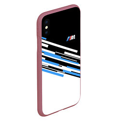 Чехол iPhone XS Max матовый BMW BRAND COLOR, цвет: 3D-малиновый — фото 2