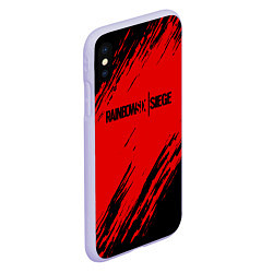 Чехол iPhone XS Max матовый R6S: Red Style, цвет: 3D-светло-сиреневый — фото 2