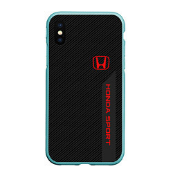 Чехол iPhone XS Max матовый Honda: Sport Line, цвет: 3D-мятный