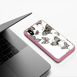 Чехол iPhone XS Max матовый Boudoir Collection, цвет: 3D-малиновый — фото 2