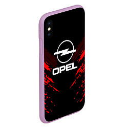 Чехол iPhone XS Max матовый Opel: Red Anger, цвет: 3D-сиреневый — фото 2