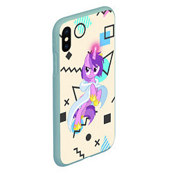 Чехол iPhone XS Max матовый My Little Pony, цвет: 3D-мятный — фото 2