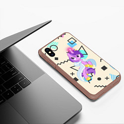 Чехол iPhone XS Max матовый My Little Pony, цвет: 3D-коричневый — фото 2