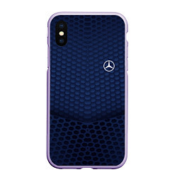 Чехол iPhone XS Max матовый Mercedes: Sport Motors, цвет: 3D-светло-сиреневый