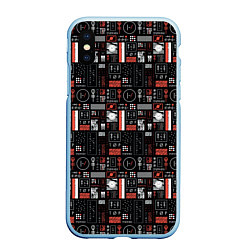 Чехол iPhone XS Max матовый Twenty One Pilots: Pattern, цвет: 3D-голубой