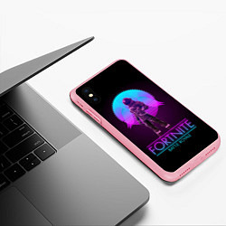 Чехол iPhone XS Max матовый Fortnite: Retro Battle Royale, цвет: 3D-баблгам — фото 2