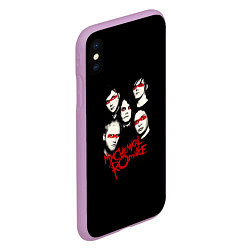 Чехол iPhone XS Max матовый My Chemical Romance Boys, цвет: 3D-сиреневый — фото 2