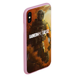 Чехол iPhone XS Max матовый Rainbow Six Siege: Outbreak, цвет: 3D-розовый — фото 2