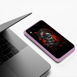 Чехол iPhone XS Max матовый Мертвый легионер, цвет: 3D-сиреневый — фото 2
