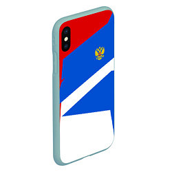 Чехол iPhone XS Max матовый Russia: Light Sport, цвет: 3D-мятный — фото 2