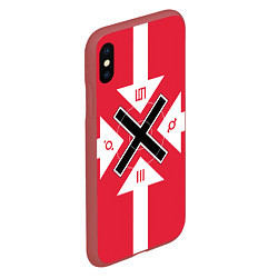 Чехол iPhone XS Max матовый 30 STM Symbols, цвет: 3D-красный — фото 2