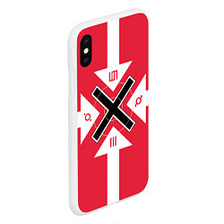 Чехол iPhone XS Max матовый 30 STM Symbols, цвет: 3D-белый — фото 2