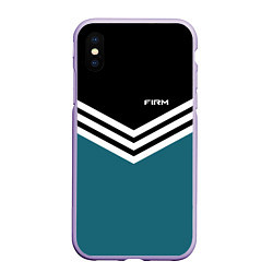 Чехол iPhone XS Max матовый Firm 90s: Arrows Style, цвет: 3D-светло-сиреневый